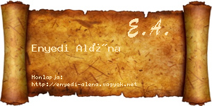 Enyedi Aléna névjegykártya